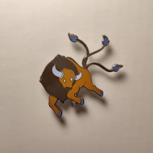 Pokemon TCG Tauros Enamel Pin Official Nintendo Lapel Badge Brooch Figure